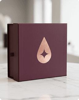 Gift box with cosmetic items